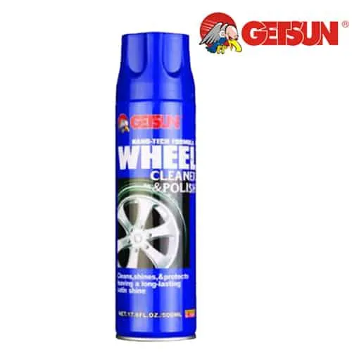 Getsun Wheel Cleaner And Polish สเปรย์ทำความสะอาดล้อแม็กซ์ และพื้นผิวโลหะทุกชนิด สเปรย์ล้างล้อ