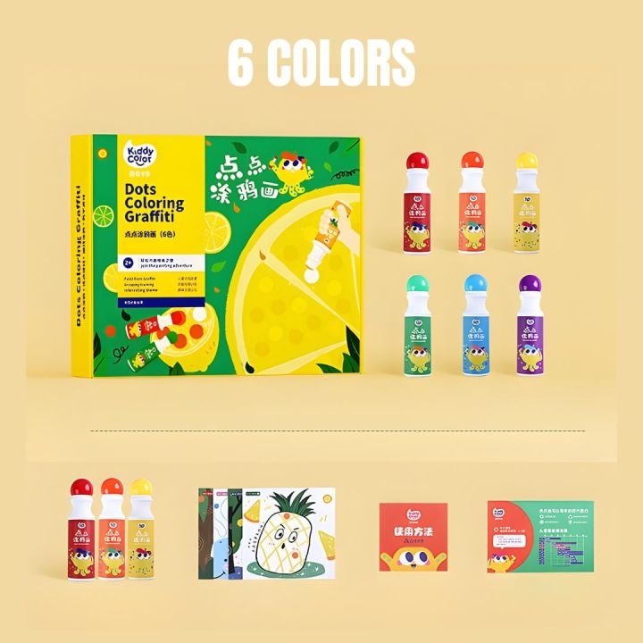  KIDDYCOLOR 36 Colors Washable Marker Set for Kids