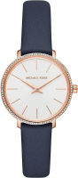 Michael Kors Womens Mini Pyper Two Hand Stainless Steel Watch Blue/32mm