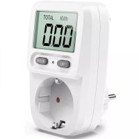 EU Plug 230V 50Hz Digital Voltage Wattmeter Power Meter Consumption Watt Energy KWh Socket AC Electricity Fees Analyzer Monitor