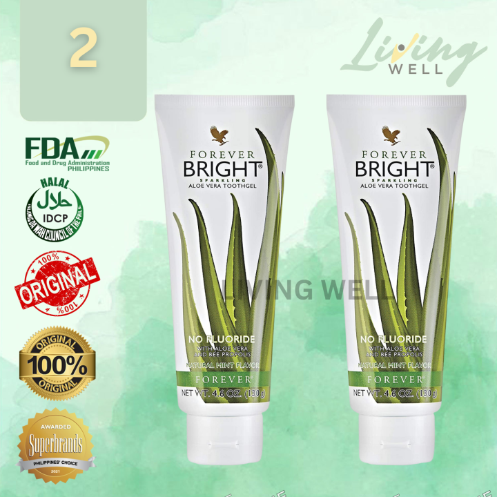 Forever Brighth Sparkling Aloe Vera Toothgel Buy 1 Take 1 2 Pcs Natural Mint Flavor Lazada Ph 4530