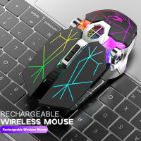 X13 2.4G Wireless Gaming Mouse 6 Button 2400DPI USB Rechargeable Mute Backlight Mice Optical Mouse for Gamer Computer PC