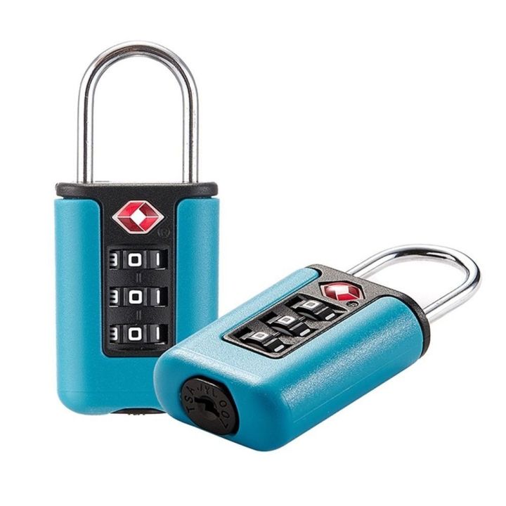 กุญแจคล้องกระเป๋ากุญแจคล้องกระเป๋าแบบสีตัดกันที่ได้รับการยอมรับจาก-tsa-ได้รับการรับรองจาก-tsa-ล็อคกระเป๋าเดินทางเปลี่ยนรหัสผ่านได้กุญแจคล้องกระเป๋าล็อครหัสศุลกากรสำหรับกระเป๋าเดินทาง
