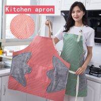 Saingace Kitchen Aprons Housework Creative Strip Waterproof hand-wiping Adjustable Apron Fashion buckle big pocket Drop Ship New Aprons