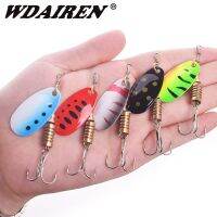 Lures Pesca Spoon 2.5g 5.5g Treble [hot]1pcs Artificial Tackle Wobblers Metal Spin Bass Rotating Hooks Bait Carp 3.5g Fishing Sequins