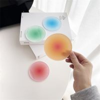 【CW】 4PCS Set Ins Wind Coasters Round Gradient Shooting Props Ornaments Insulation Placemat