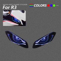 YZF R3 Motorcycle Headlight Sticker Decoration 3D Head Light Fairing Protection Decal Accessories For Yamaha YZFR3 2019 2020