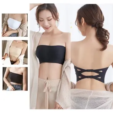 Women Invisible Transparent Plastic Bra Disposable Underwear Clear