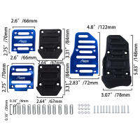 Universal Car Racing Sports Blue Non-Slip Manual รถยนต์รถบรรทุก Suv เท้าเหยียบ Pad Cover รถยนต์อุปกรณ์จัดแต่งทรงผมภายใน