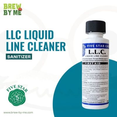 Liquid Line Cleaner (LLC) น้ำยาล้างสายระบบเบียร์สด ขนาด 4oz. จาก Five Star อเมริกา