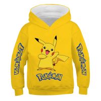 ✟ Spring and Autumn Children 39;s Pokemon Boys Cartoon Anime Cotton Print Hoodie Youth Spring Hooded Sweater Boys Clothes Long Sleeve