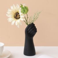 Nordic Creative Vase Home Decor Gesture Flowers Vase Flower Arrangement Dried Flower Art Home Living Room Decor Decorative Vases