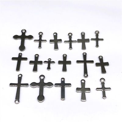 20PCS Mixed Stainless Steel Crosses Note Charm Pendant DIY Charms Designer Charms for celets