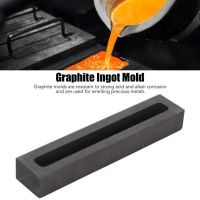 ✷ Sqaure Graphite Crucible Graphite Casting Ingot Long Bar Mold For Gold Silver Copper Metal Melting Refining Strips Mould Tool