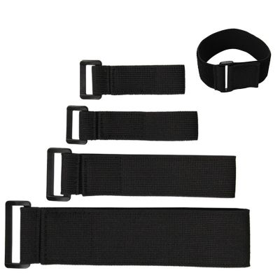 (2 Pieces) Nylon Elastic Velcro Buckle Strap Organiser Self-adhesive Reusable Band Bicycle Fixie Adjustable Straps Adhesives Tape