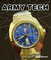 นาฬิกาชาย ARmy tech นาฬิกาผู้ชาย นาฬิกาข้อมือระบบควอทซ์ STANLESS STEELแสดงวันที่ กันน้ำ100% New