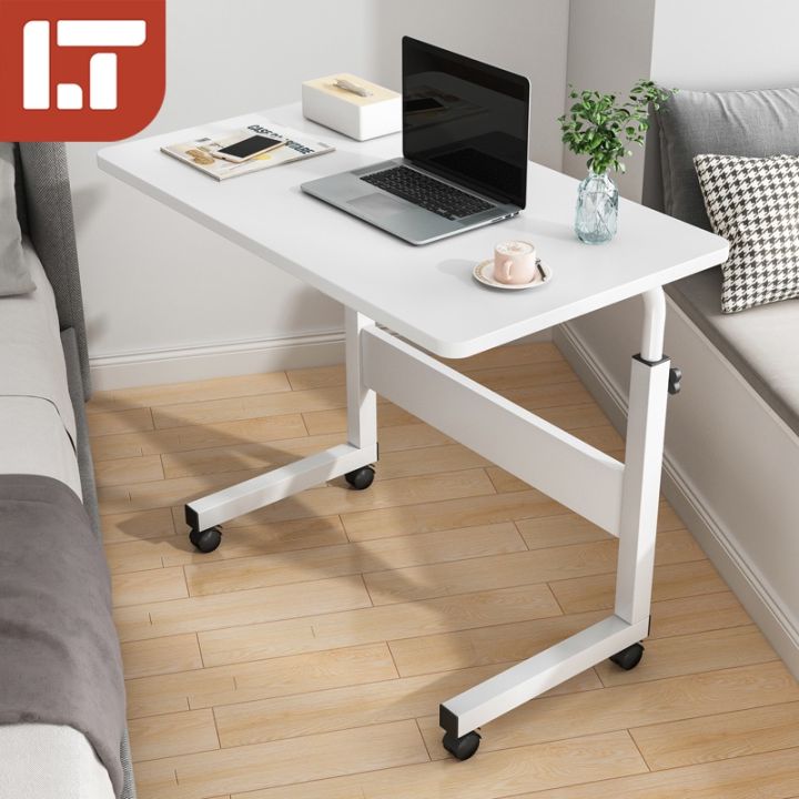 adjustable-height-bedside-laptop-table-mobile-laptop-desk-bed-side-study-table-meja-belajar-sofa-side-table-with-wheels