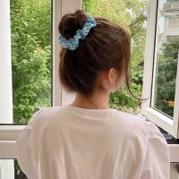 YUANGANG เรียบหรู น่ารักดี ผูกผม ยางรัด น่ารักค่ะ หอมหวาน จุด scrunchies ที่คาดผมวงกลมสไตล์เกาหลี ผ้าโพกศีรษะ เชือกผมหญิง