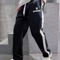 【High Quality】Spring/Summer 2023 New Printed Casual Pants Loose Straight Mens Drawstring Sweatpants Guard Pants