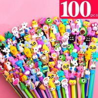 Education Office Supplies Cute Cartoon Gel Pen 0.5MM Ink Pen Gift School Award Student Gift Fun Girl Pen Random10/20/40/100pcs