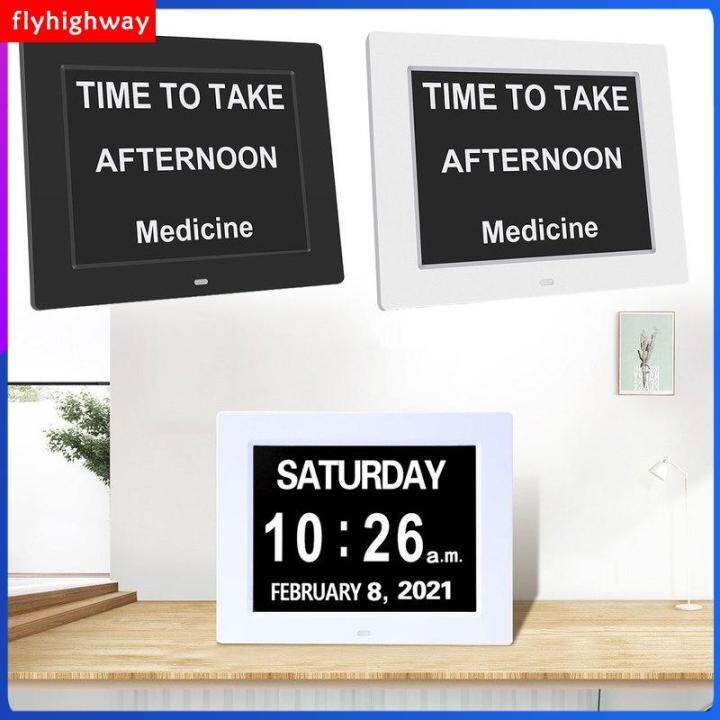 Day Clock for Elderly Digital Day Calendar Clock Multifunctional Extra ...