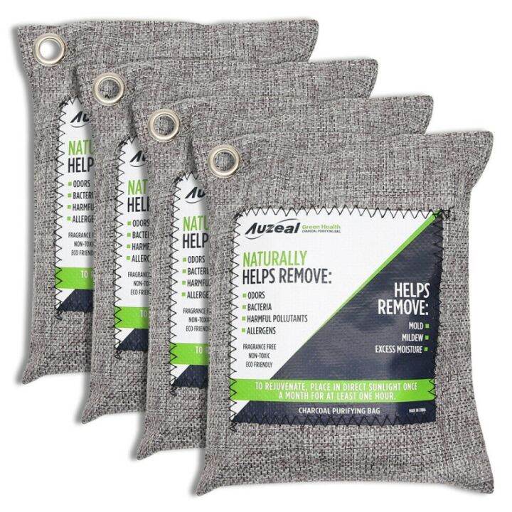 1/4Pcs Air Purifying Bags Nature Fresh Charcoal Bamboo Air Purifying