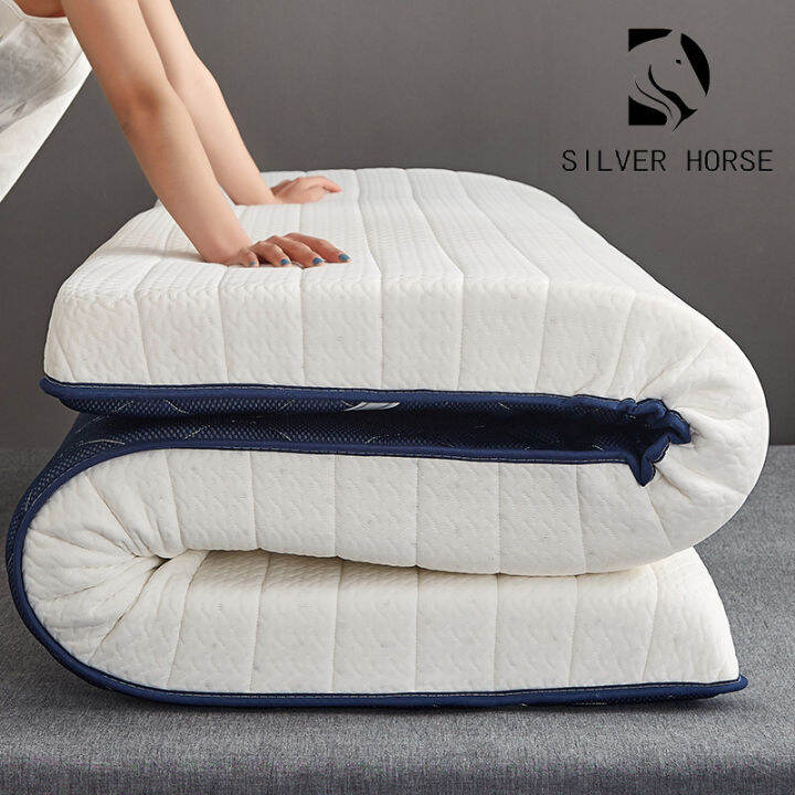 Family 2 people Antibacterial foam mattress double bed foldable single latex mattress 5cm thick