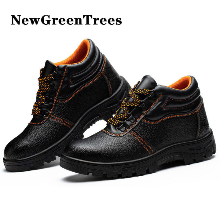 ส่งเร็วพิเศษ-newgreentrees-ส่งเร็ว-รองเท้าทำงานผู้ชายกันน้ำและกันลื่น-รองเท้าผู้ชายสวมใส่สบายและระบายอากาศได้-รองเท้าผู้ชายสวมทนและสะดวก