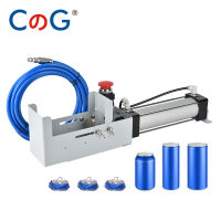 CG Countertop Mounted Pneumatic Cylinder Can Crusher Valve Push Button เครื่องมือรีไซเคิลที่เป็นมิตรกับสิ่งแวดล้อมสำหรับกระป๋องอลูมิเนียม12ออนซ์16ออนซ์