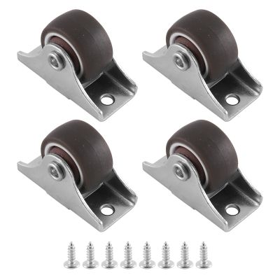 4 Pcs Mini Casters Furniture Casters Small 25mm Fixed Casters Directional Movable Casters Movable Casters for Furniture
