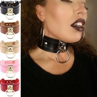 【LZ】 Kawaii O Ring Choker para Mulheres e Homens Sexy Goth PU Leather 1 Ring Bondage Colarinho Escravo Fetish Pescoço BDSM Senhora Menina Homem