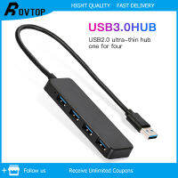 Rovtop Mypro 4พอร์ต USB 3.0 / 2.0 Hub Ultra-Slim ข้อมูล USB Hub [ชาร์จไม่รองรับ]