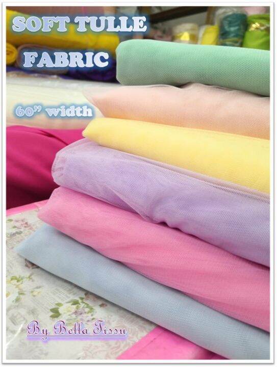 Soft Tulle Fabric 60width Sold In Yards Lazada Ph