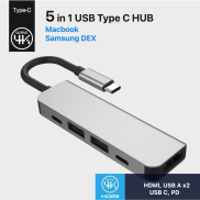 Cáp chuyển Thunderbolt 3 ra 5 cổng HDMI USB PD cho Macbook
