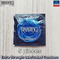 Trustex® Extra Strength Lubricated Condoms 5, 10 หรือ Or 20 Pieces ถุงยางอนามัย ลาเท็กซ์