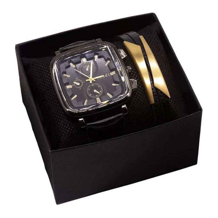 men-watch-bracelet-set-luxury-watch-fashion-leather-mens-analog-watch-sport-wrist-watches-leather-bracelet-for-mens-dropshipping