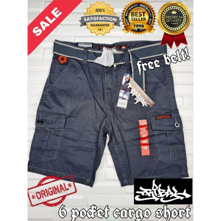 cargo shorts(TRIBAL) 6 pocket for men's Lazada PH