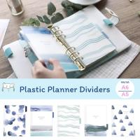 ที่คั่นแพลนเนอร์ ⭐️ WATERCOLOR แบ่ง 5 หมวดหมู่ ลายสีน้ำ Planner Dividers by mimisplan