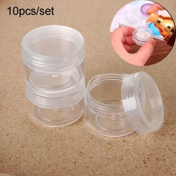 20G/20ML Plastic Clear Cosmetic Sample Jars (Round Top