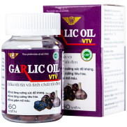 Garlic Oil VTV, hỗ trợ tăng cường sức đề kháng, hỗ trợ giảm mỡ máu  Hộp 60