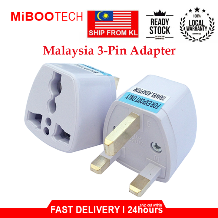 💥Malaysia Plug💥3Pin Universal Adapter Plug Head UK Travel Adapter 3