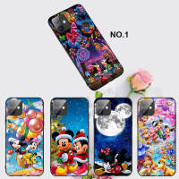 Casing หรับ iPhone 14 13 11 Pro Max 11 Mini 8+ 8 Plus EL77 Micky Minnie Mouse Pattern Phone เคสโทรศัพท์ อ่อนนุ่ม TPU Shockproof Black ปก