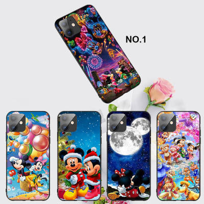 Casing หรับ iPhone 11 12 Mini X Xs XR Pro Max 6+ 6s+ 7+ 8+ 6 7 8 Plus 5 5s SE 2020 EL77 Micky Minnie Mouse Pattern Phone เคสโทรศัพท์ อ่อนนุ่ม TPU Black ปก