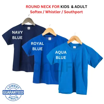 STYLISH PAINT BLUE CYAN WHITE MARINE AQUA BLOCKISM. Kids T-Shirt