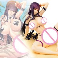 16CM Anime Native Melonbooks Futanari Wall Scroll Dva Tanned 1/6 PVC Action Figure Collection Doll Model Toys Gifts Ornament