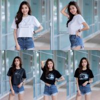 พร้อมส่ง SUPERTEES Croptop เสื้อยืดผู้หญิงทรงครอป ซุปเปอร์ทีส ผ้าฝ้าย100%