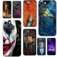 For iPhone 14 Case For iPhone 14 Plus Phone Back Cover Soft Silicone Protective Black Tpu Case Movies Funda
