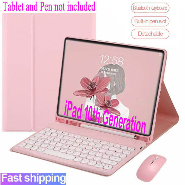 Case with Keyboard For iPad 10th Generation 10.9'' 10 gen 2022 Wireless ...