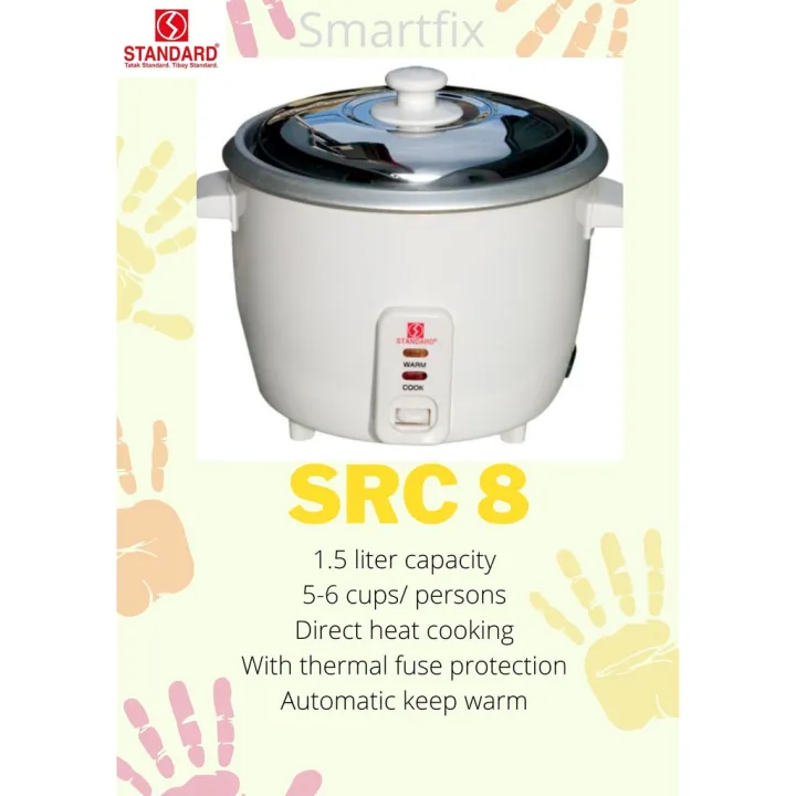 Standard Rice Cooker SRC 8 for 57 persons with FREE rice ladle and