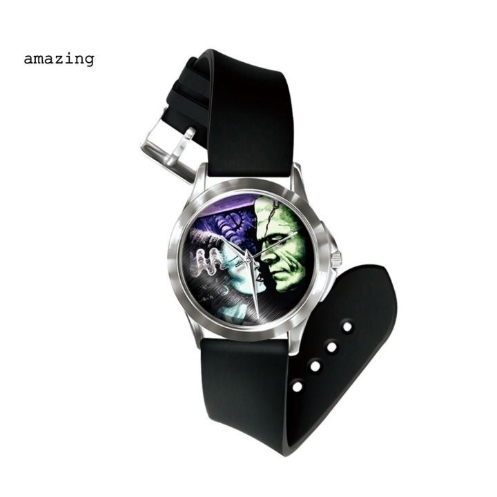 am-นาฬิกาข้อมือควอทซ์อะนาล็อก-pvc-ลายกะโหลก-ฮาโลวีน-พังก์-สยองขวัญ-5211042